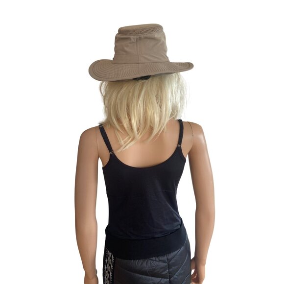 Conner Handmade Sun Shield Recycled Boater Hat Medium Beige Unisex Packable main image 13
